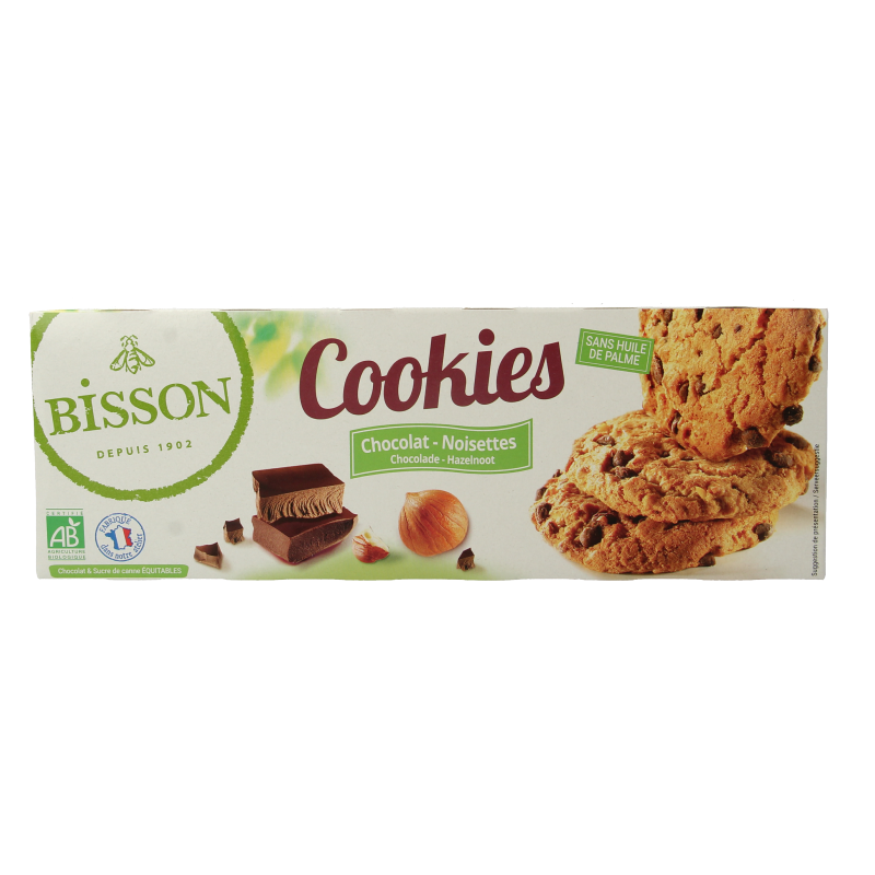 Bisson Choco hazelnoot cookies bio
