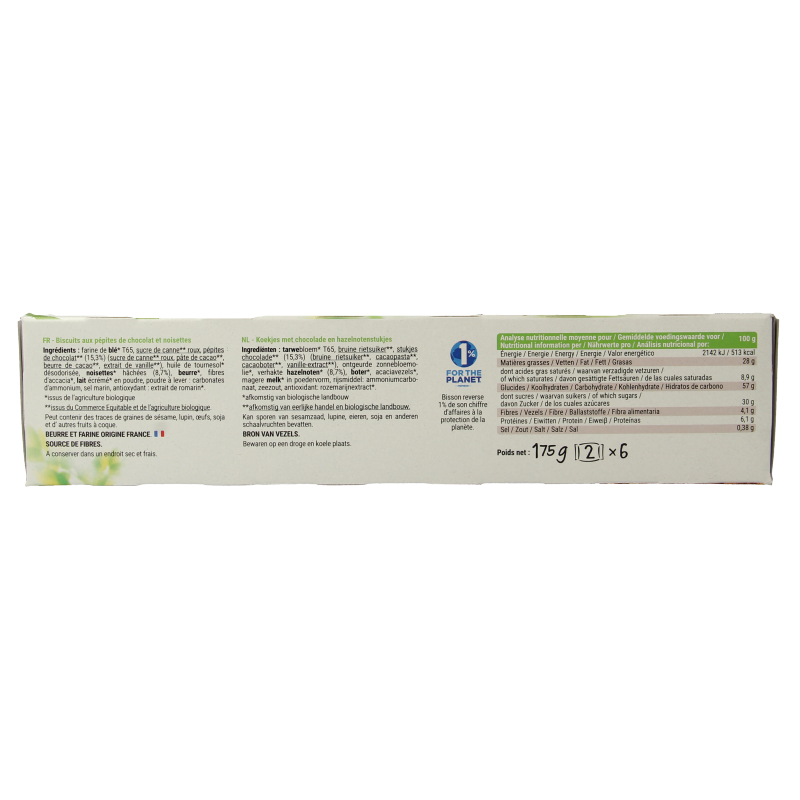 Bisson Choco hazelnoot cookies bio - Afbeelding 2
