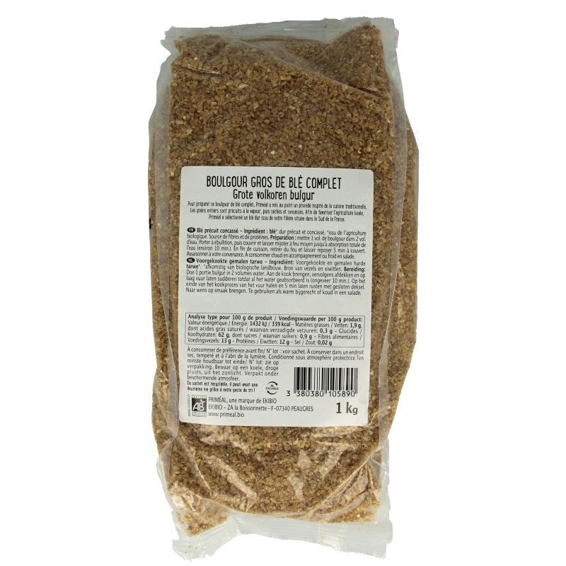 Primeal Bulgur volkoren bio - Afbeelding 2