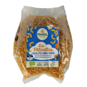 Primeal Hoorntjes tarwe quinoa wortel bio