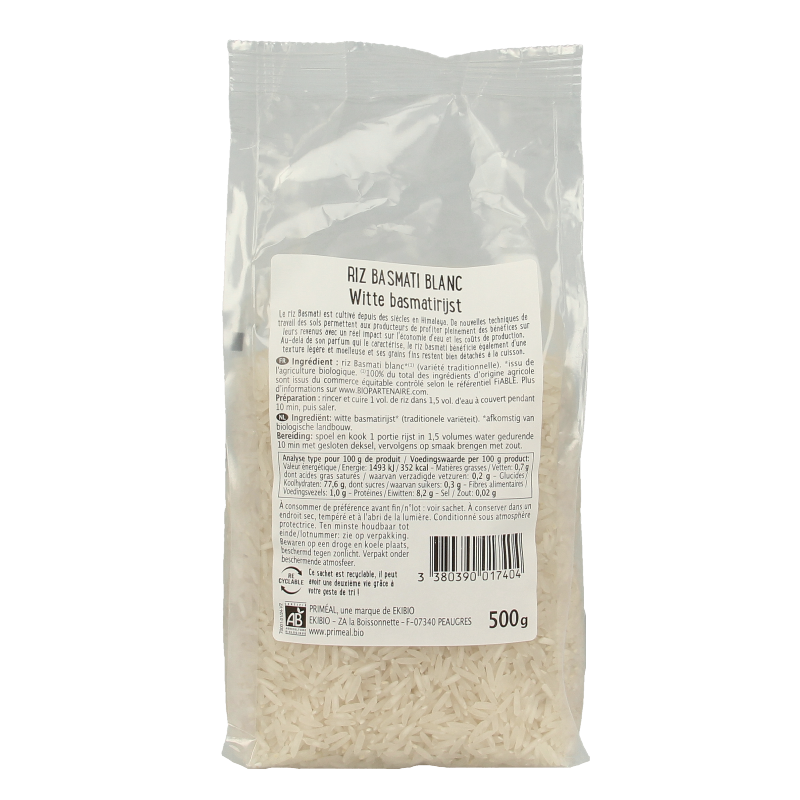 Primeal Witte basmati rijst bio - Afbeelding 2