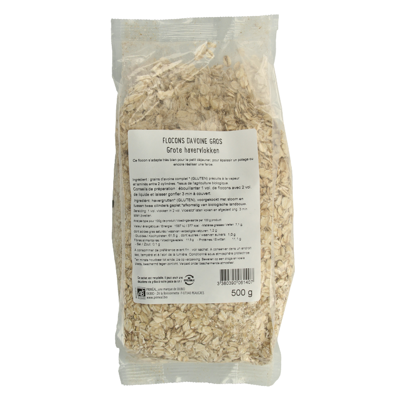 Primeal Grote havervlokken bio - Afbeelding 2