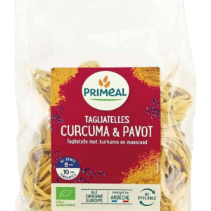 Primeal Tagliatelle kurkuma papaver bio