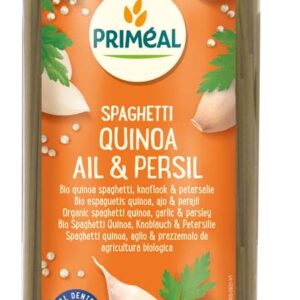 Primeal Spaghetti tarwe quinoa knoflook peterselie bio