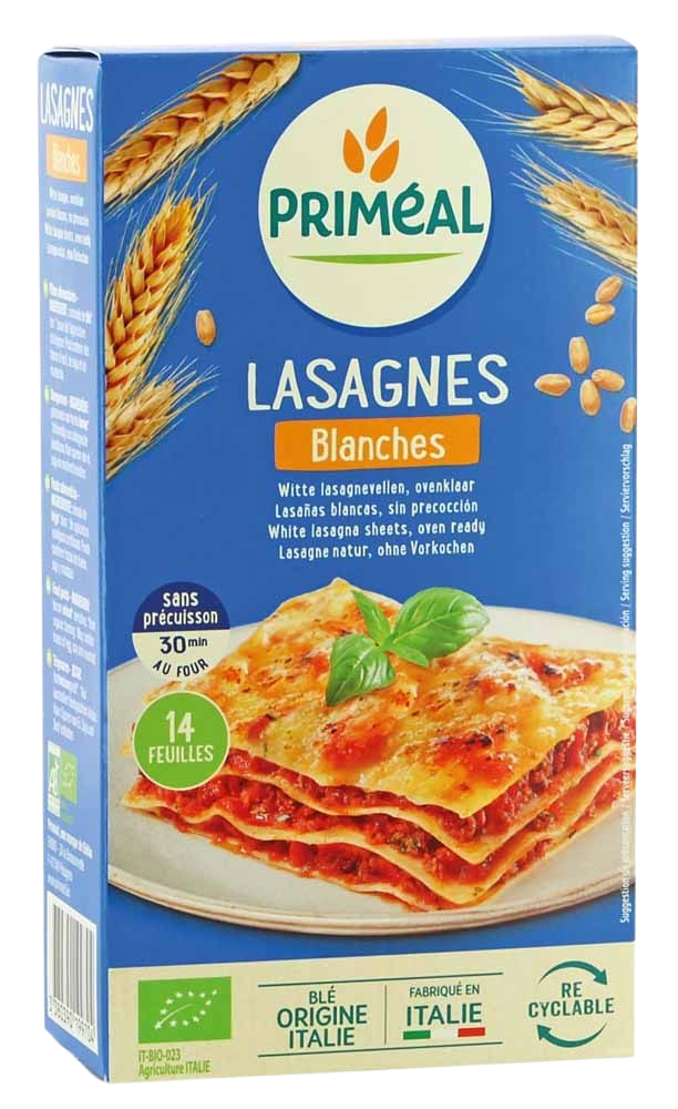 Primeal Witte lasagne bio