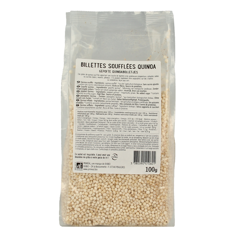 Primeal Gepofte quinoa bio - Afbeelding 2
