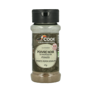 Cook Zwarte peper gemalen bio