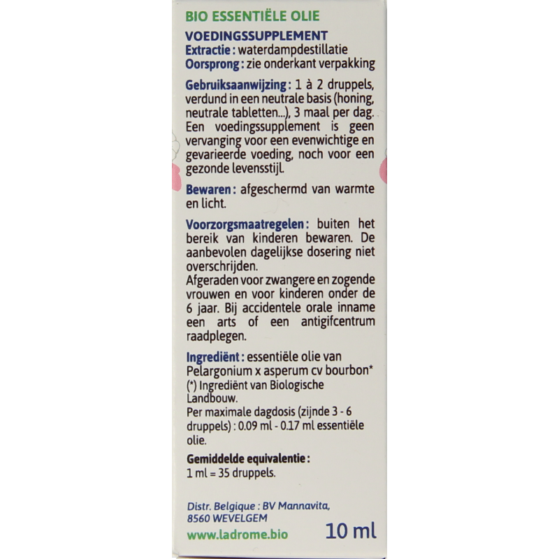 Ladrome Roos geranium olie bio - Afbeelding 2