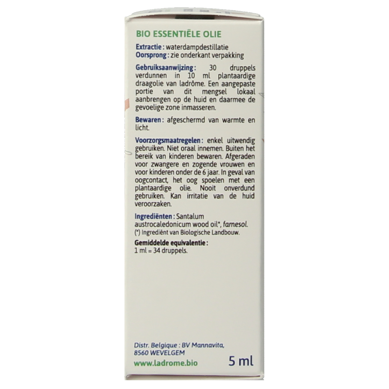 Ladrome Sandelhout olie bio - Afbeelding 5