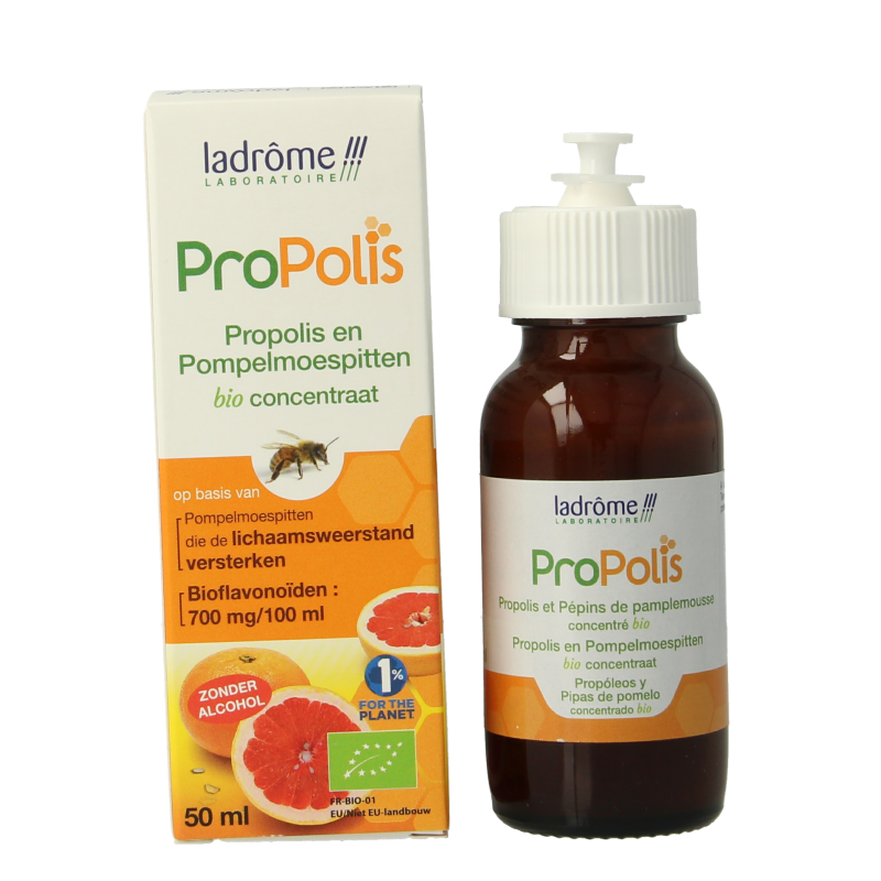 Ladrome Propolis pompelmoes pit concentraat bio - Afbeelding 2