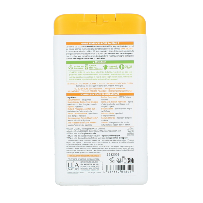 So Bio Etic Showercream ultra rich shea butter - Afbeelding 2