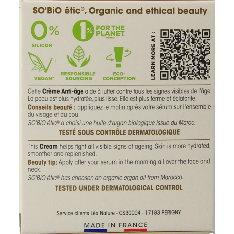 So Bio Etic Argan anti-aging day cream - Afbeelding 2