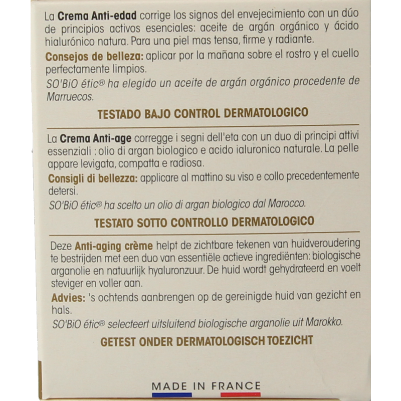 So Bio Etic Argan anti-aging day cream - Afbeelding 5