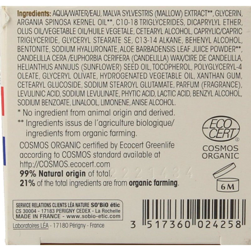 So Bio Etic Argan anti-aging day cream - Afbeelding 6