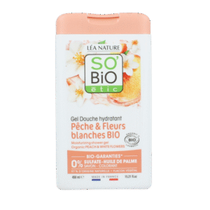 So Bio Etic Showergel peach & white flowers bio