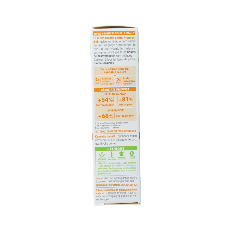 So Bio Etic Radiance booster 24h hydrating serum bio - Afbeelding 5