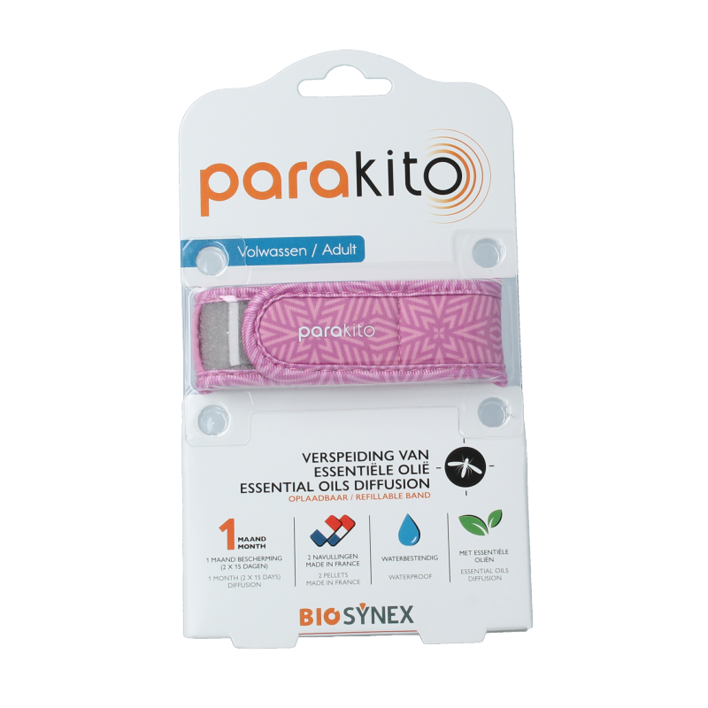 Parakito Anti mug armband volwassenen violet