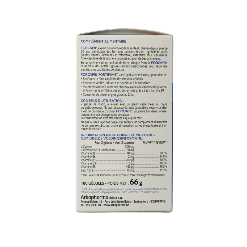 Forcapil Versterkende capsules voor haar en nagels - Afbeelding 3