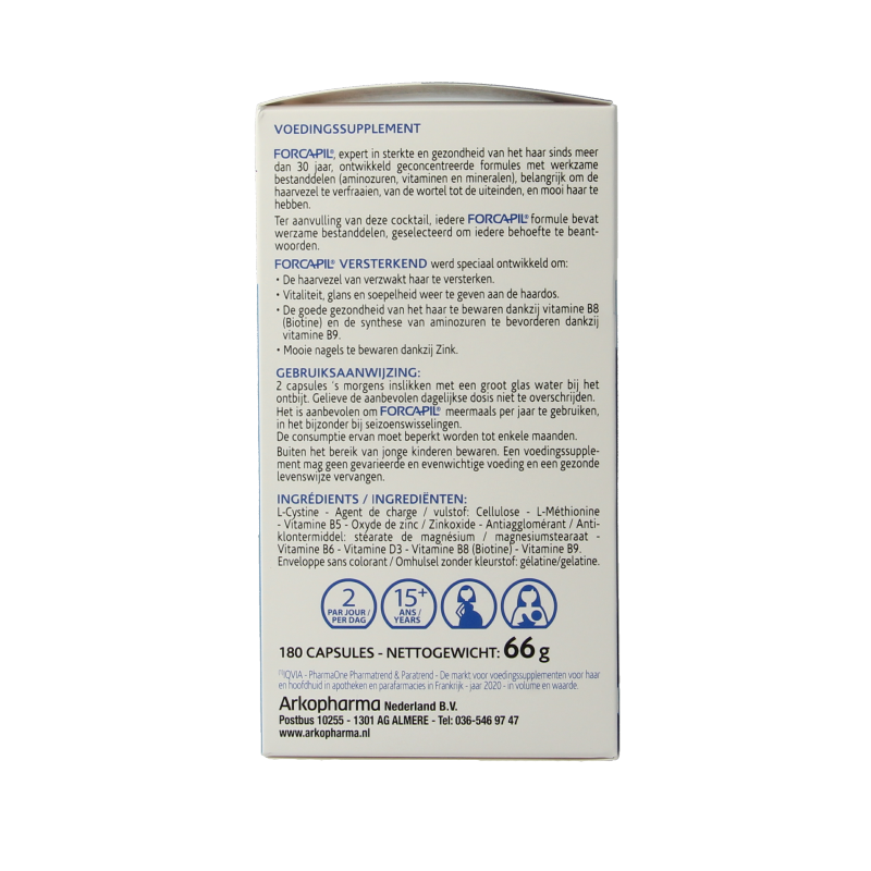 Forcapil Versterkende capsules voor haar en nagels - Afbeelding 5