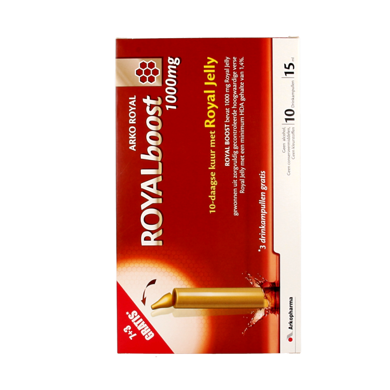 Royal Boost Royal Jelly boost (7 + 3) 15ml per ampul bio - Afbeelding 3