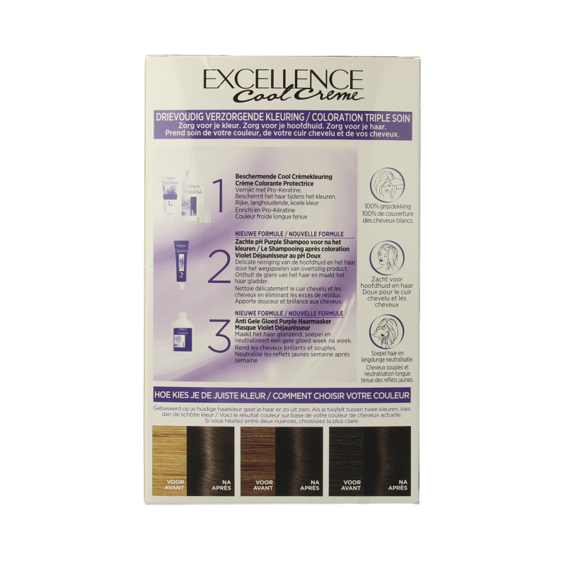 Excellence Cool creme 4.11 ultra asbruin - Afbeelding 3