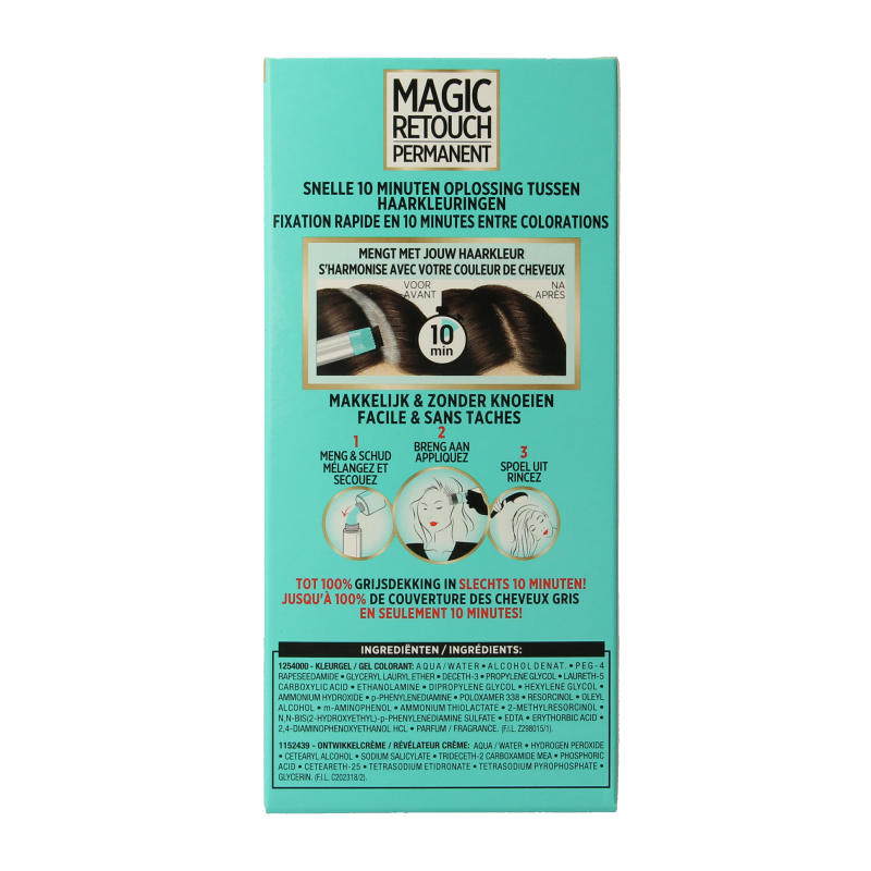 Magic Retouch Permanente haarkleuring nr 3 donkerbruin - Afbeelding 4