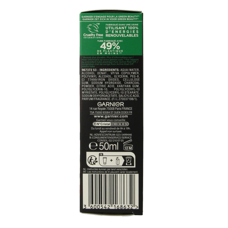 Garnier Pure active peel-off masker charcoal - Afbeelding 5