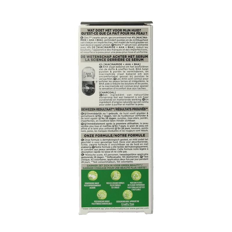 Garnier PureActive AHA + BHA charcoal serum - Afbeelding 3