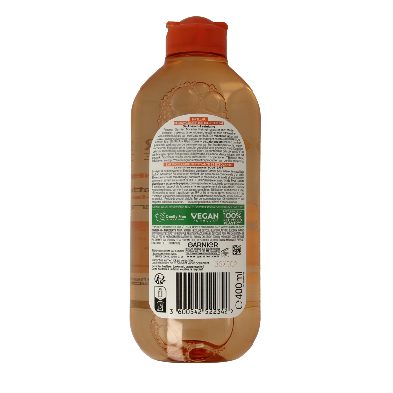 Garnier SkinActive micellair reinigingswater milde peeling - Afbeelding 2
