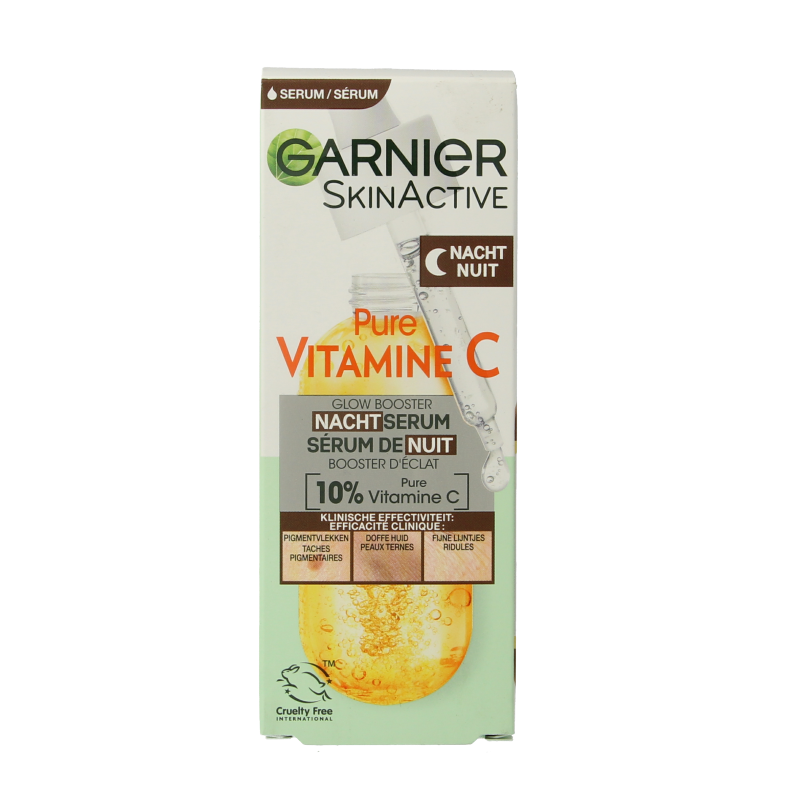 Garnier SkinActive nachtserum vitamine C hyaluronzuur
