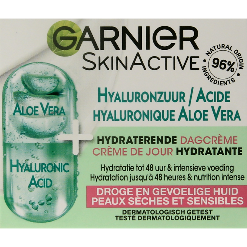 Garnier SkinActive dagcreme hyaluronzuur aloe vera