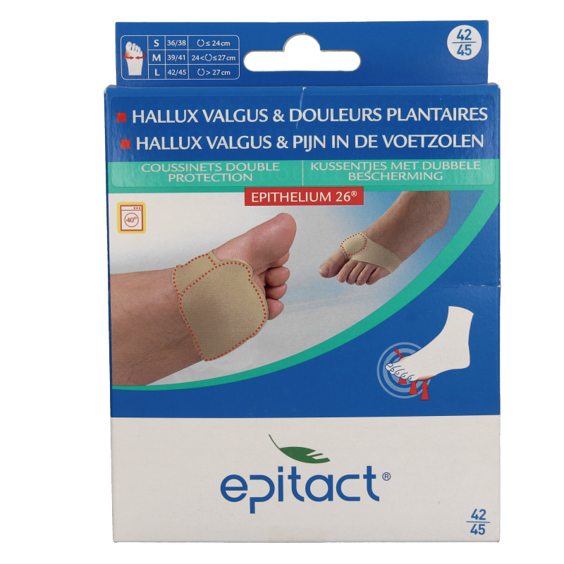 Epitact Voetzoolkussentjes dubbel maat 42/45