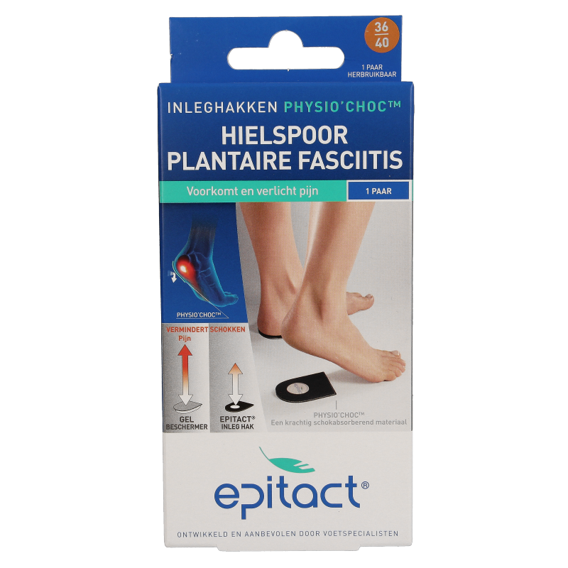 Epitact Hielspoor inleghakken met physio choc maat 36/40