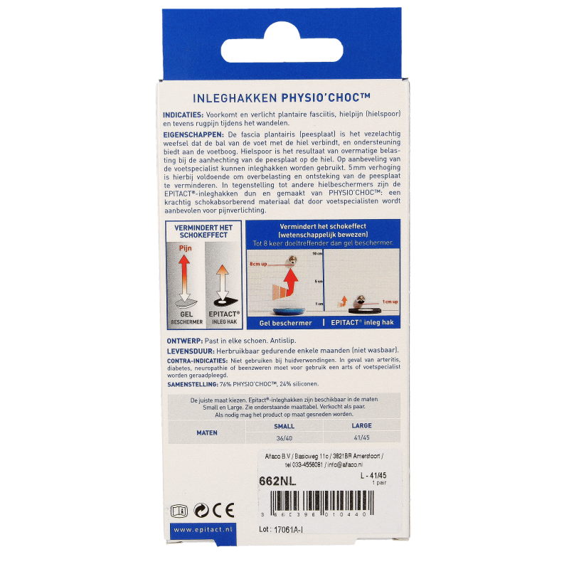 Epitact Hielspoor inleghakken met physio choc maat 41/45 - Afbeelding 2