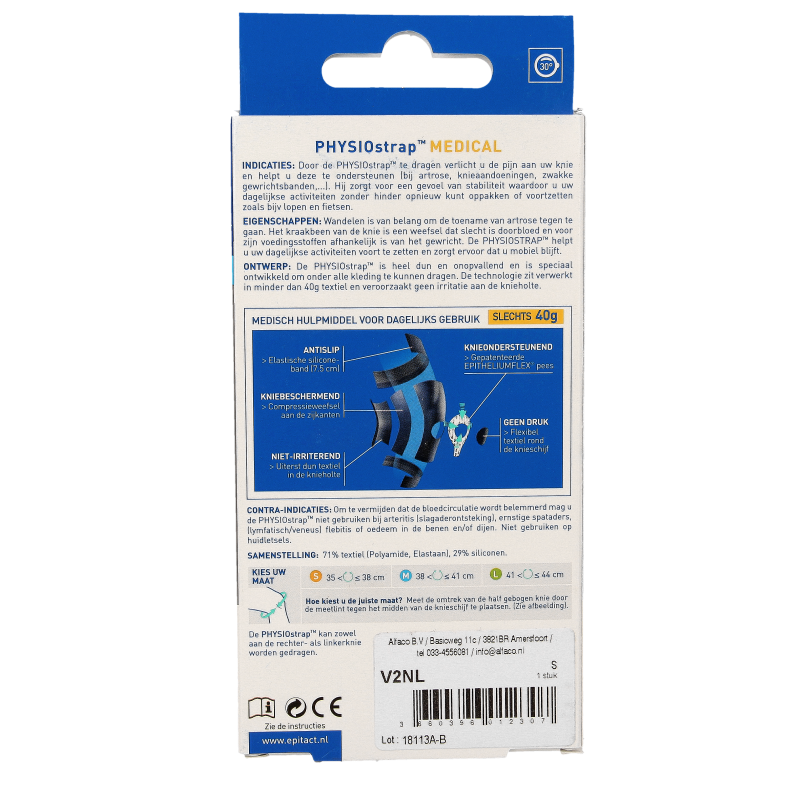 Epitact Knie medical maat S 35-38 - Afbeelding 2