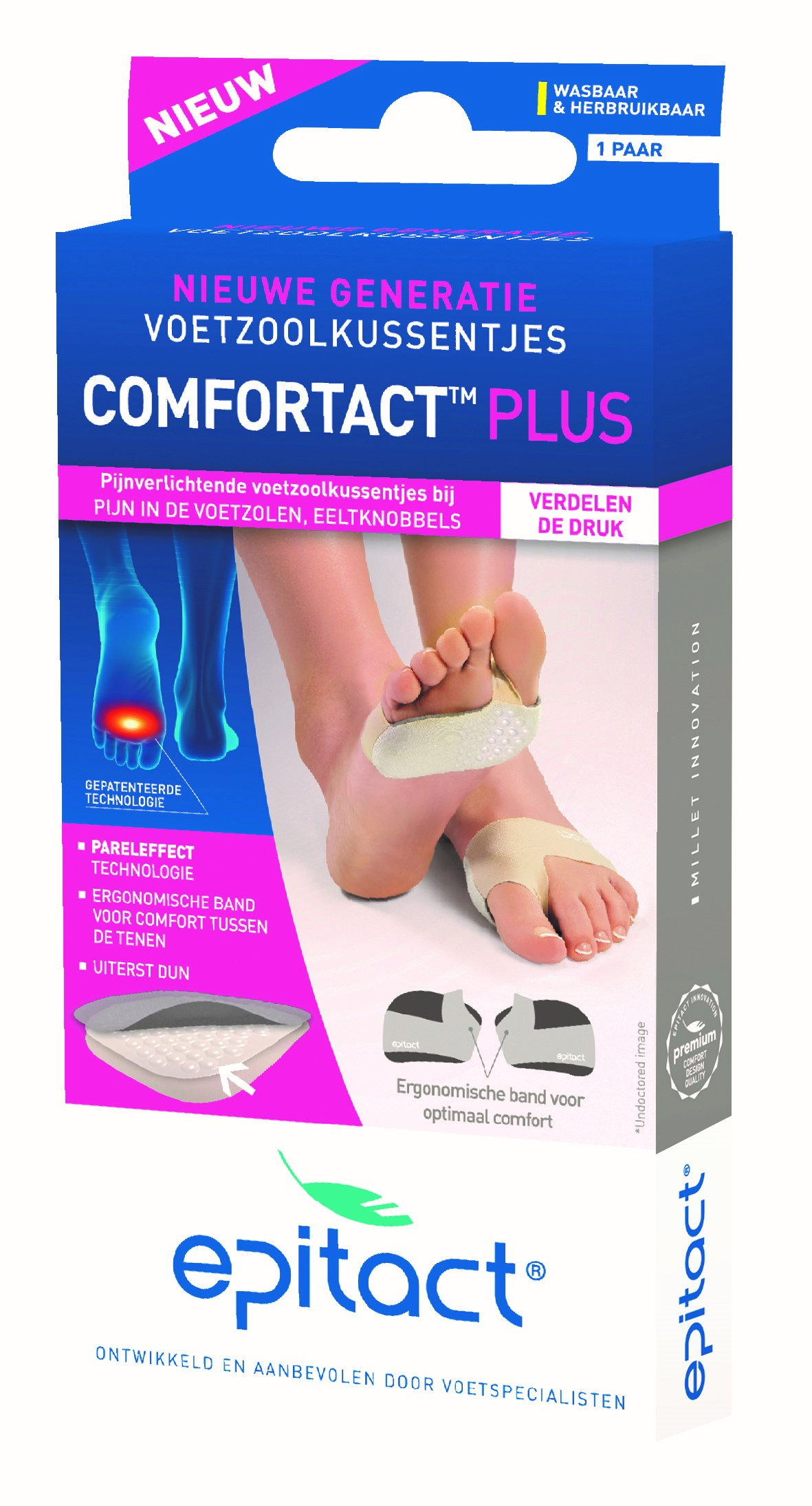 Epitact Voetzoolkussentjes comfort maat 42/45