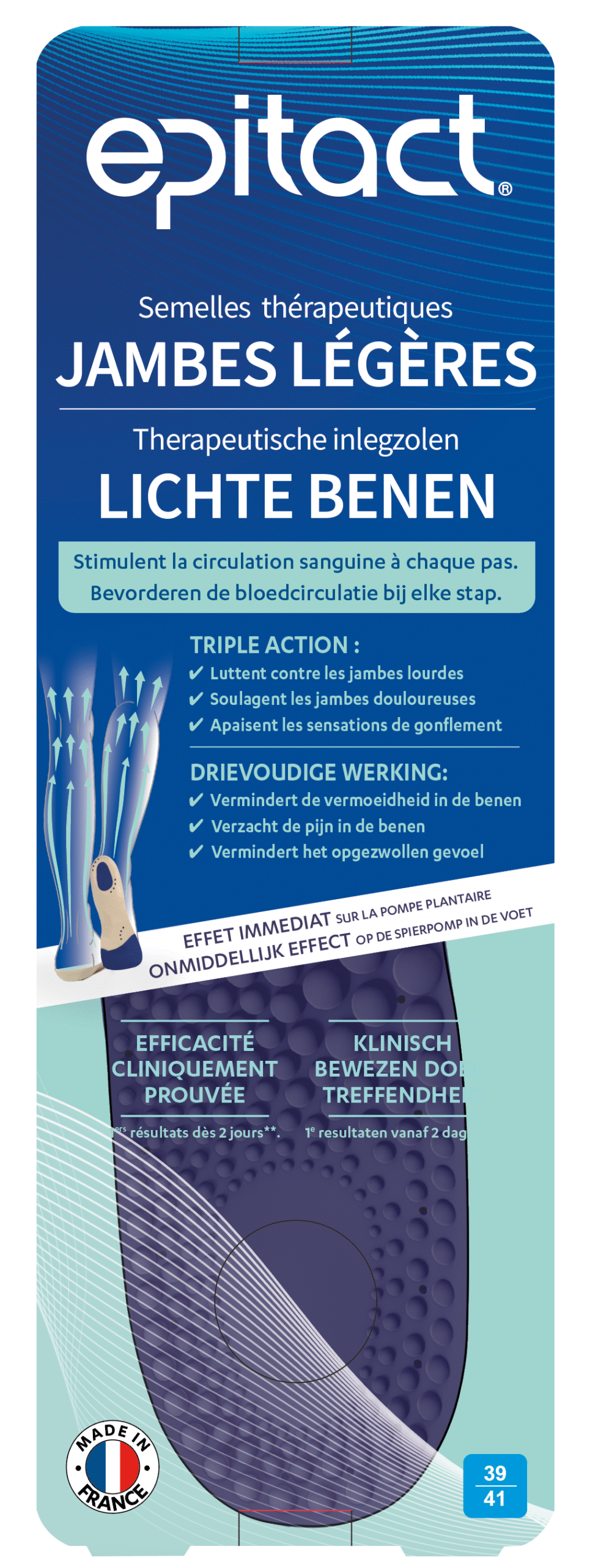 Epitact Inlegzolen lichte benen 39-41