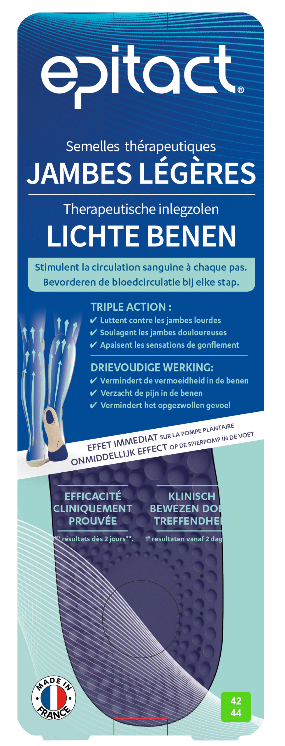 Epitact Inlegzolen lichte benen 42-44