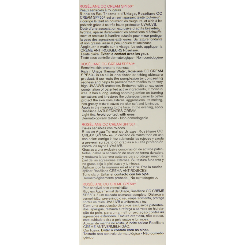 Uriage Roseliane hydr & besch creme teint SPF50 - Afbeelding 5