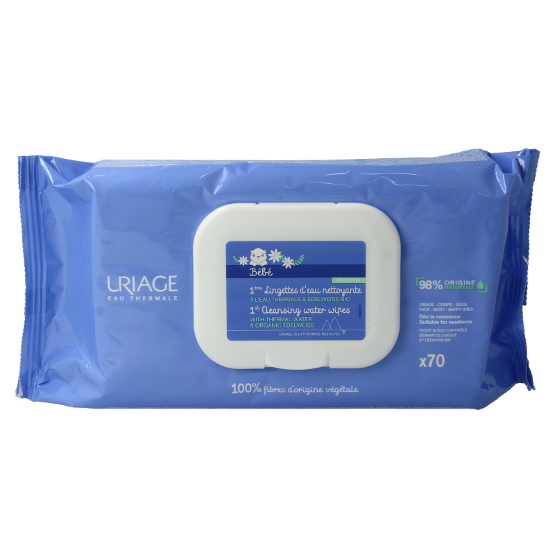 Uriage Bebe 1ere eau lingettes nettoyantes