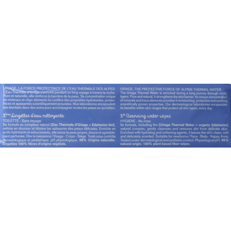 Uriage Bebe 1ere eau lingettes nettoyantes - Afbeelding 4