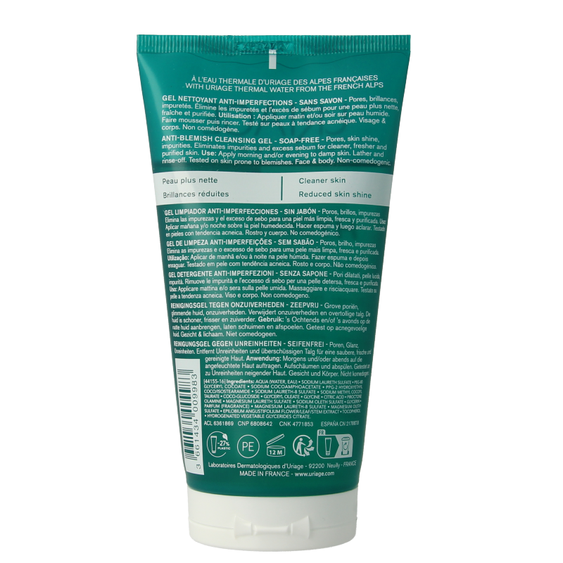 Uriage Hyseac reinigingsgel - Afbeelding 2