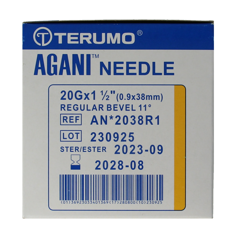 Terumo Injectienaald 38 x 0.9 agani - Afbeelding 2