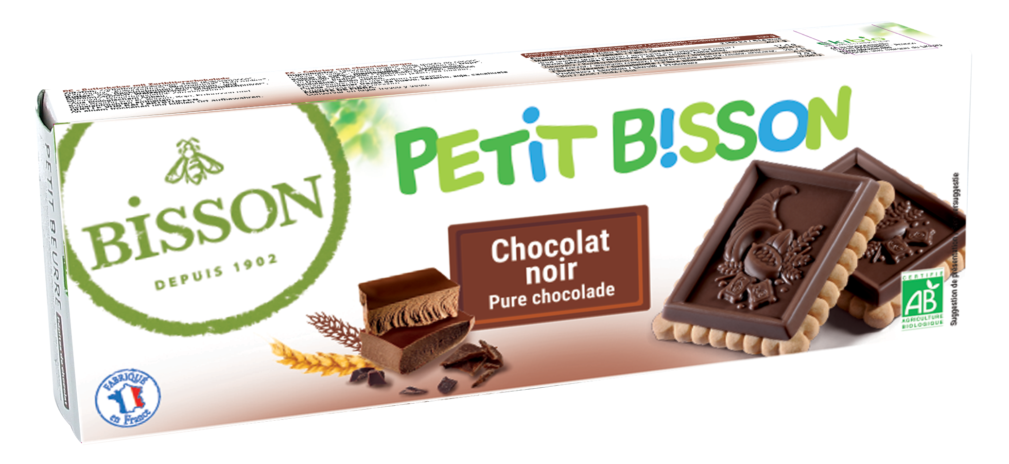 Bisson Petit theebiscuit pure chocolade bio