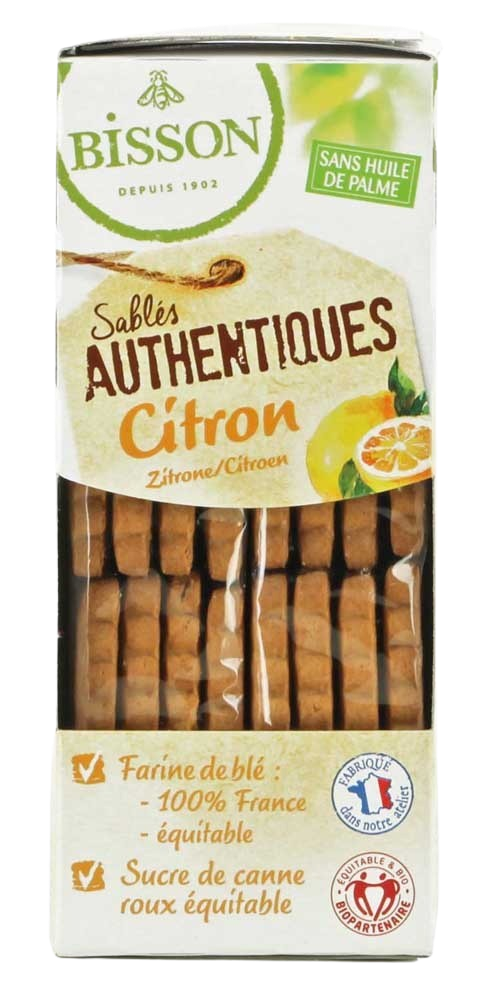 Bisson Authentieke zandkoekjes met citroen bio