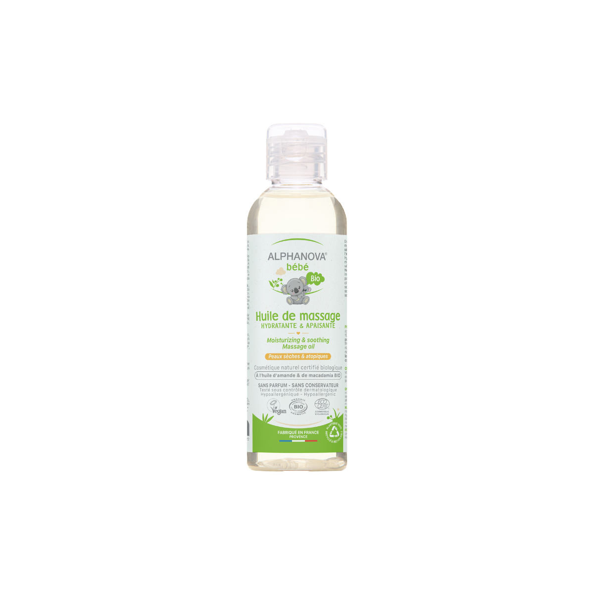 Alphanova Bebe Baby bio massage oil