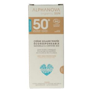 Alphanova Sun Sun getinte zonnebrand tegen zonne allergie SPF50