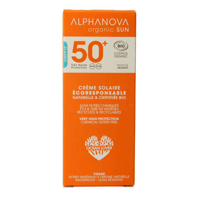 Alphanova Sun Sunscreen face SPF50+ bio