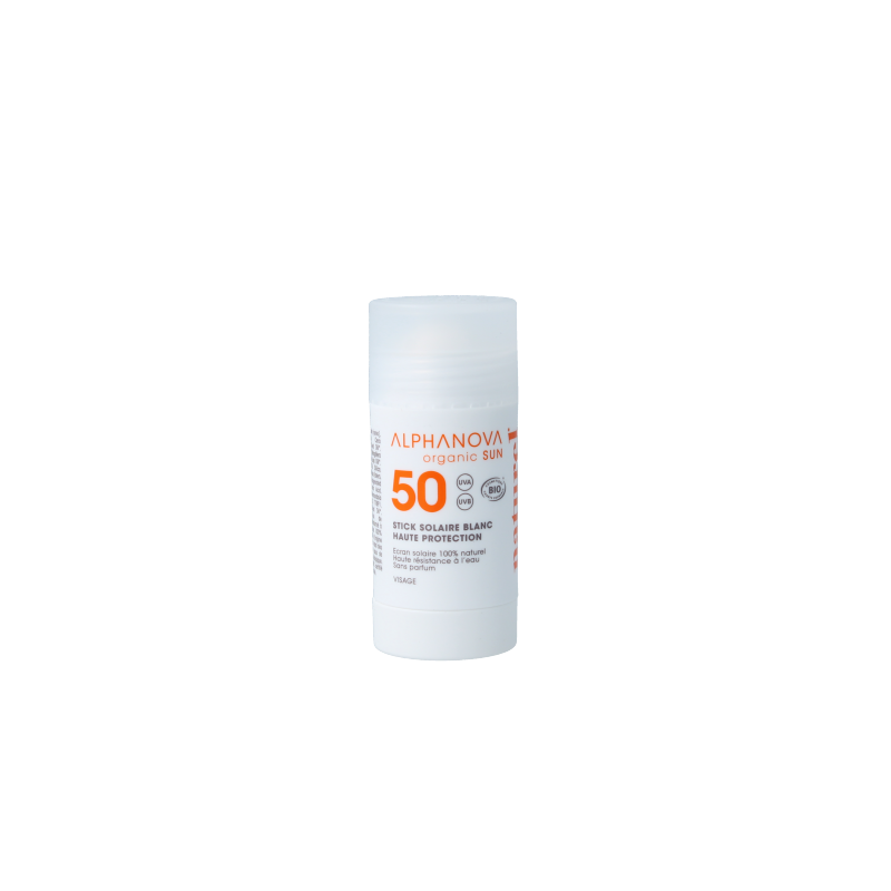 Alphanova Sun Sun stick SPF50+ blanc bio