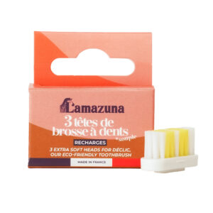 Lamazuna Set of 3 toothbrush heads soft S